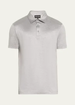 Giorgio ArmaniMen's Solid Jersey Polo Shirt