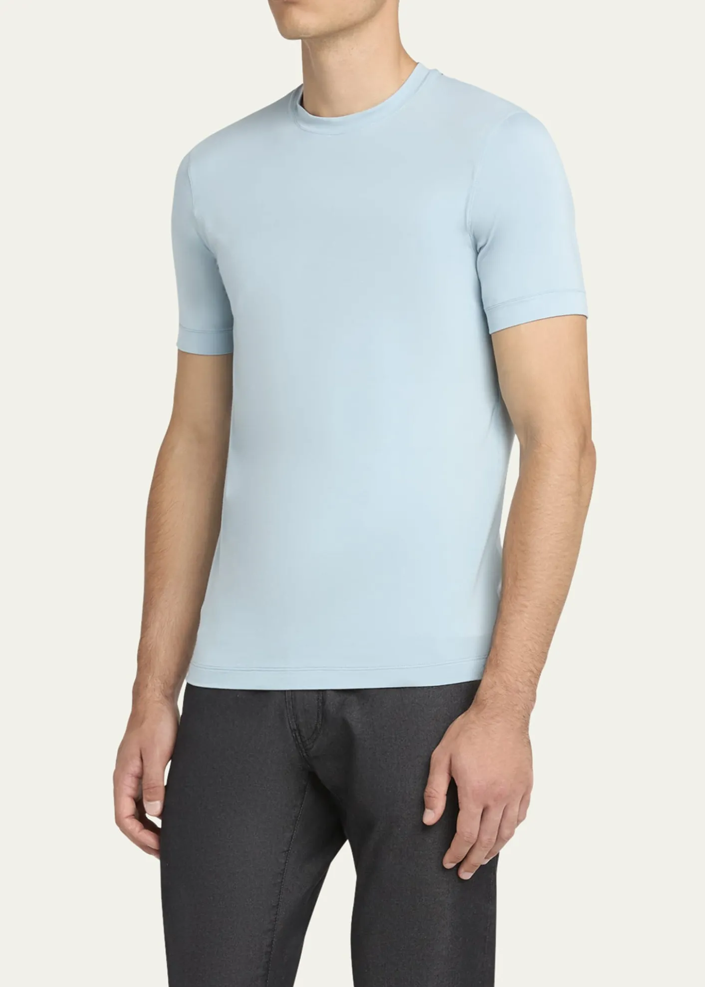 Giorgio ArmaniMen's Solid Short-Sleeve T-Shirt