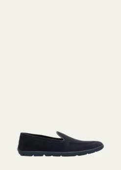 Giorgio ArmaniMen's Suede Sneaker Loafers
