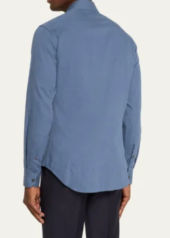 Giorgio ArmaniMen's Tonal Chevron Sport Shirt