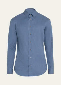 Giorgio ArmaniMen's Tonal Chevron Sport Shirt