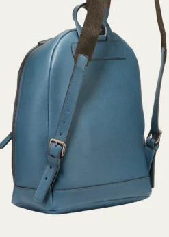 Giorgio ArmaniMen's Tumbled Calf Leather Backpack