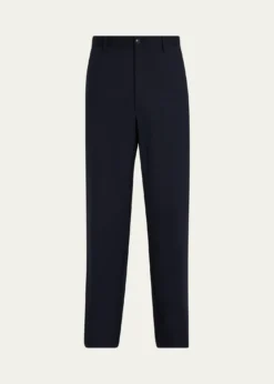 Giorgio ArmaniMen's Virgin Wool Flat Front Trousers