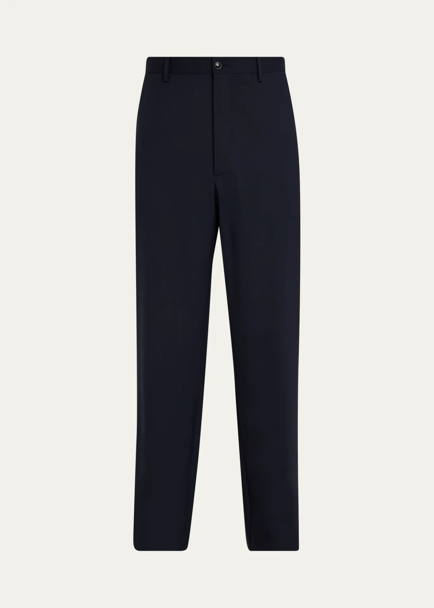 Giorgio ArmaniMen's Virgin Wool Flat Front Trousers