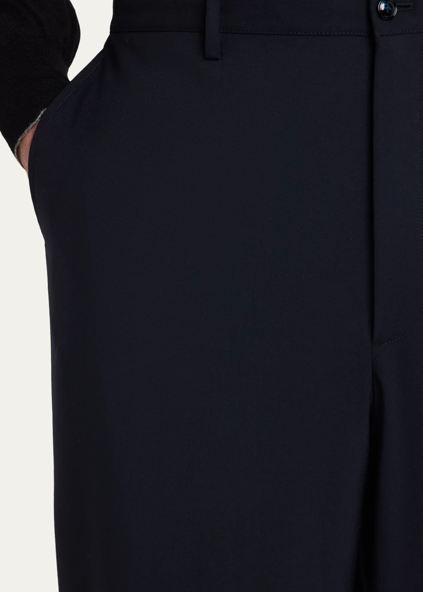 Giorgio ArmaniMen's Virgin Wool Flat Front Trousers