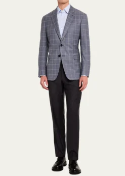 Giorgio ArmaniMen's Windowpane Sport Coat