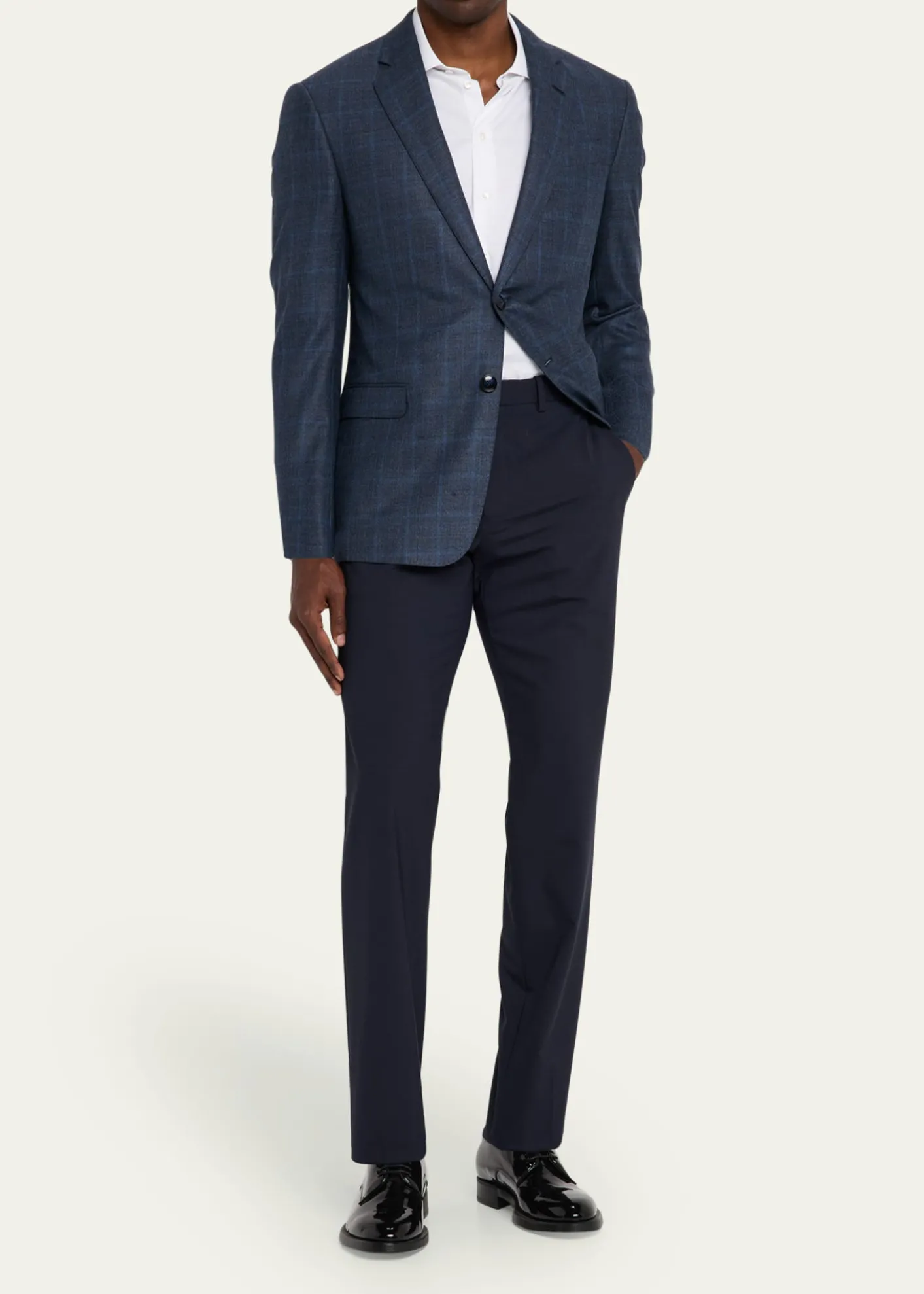 Giorgio ArmaniMen's Wool and Cashmere Soft Check Sport Coat