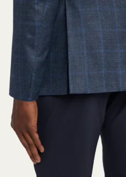 Giorgio ArmaniMen's Wool and Cashmere Soft Check Sport Coat