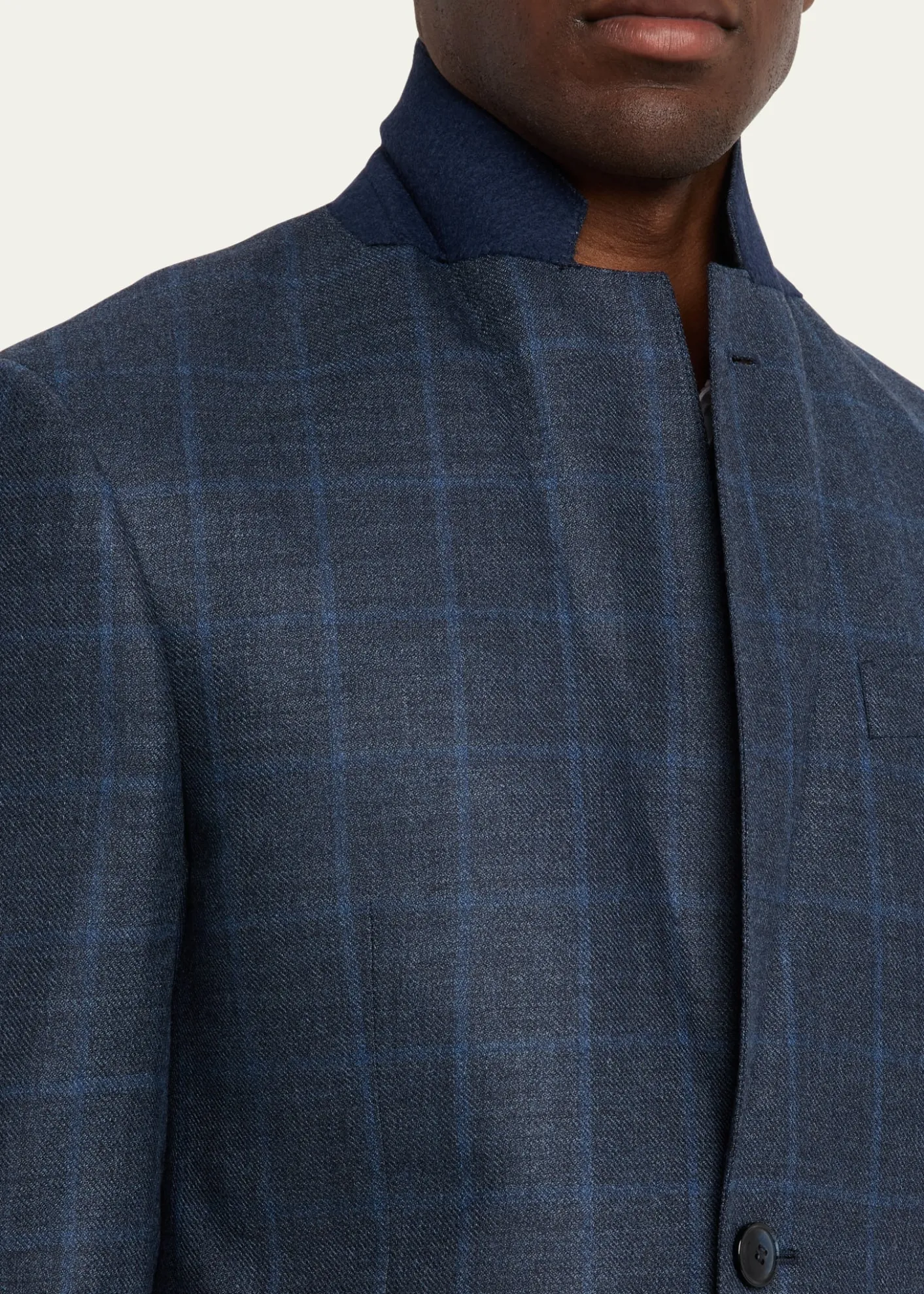 Giorgio ArmaniMen's Wool and Cashmere Soft Check Sport Coat