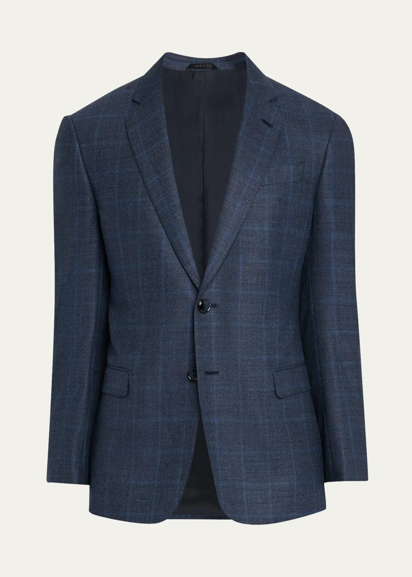 Giorgio ArmaniMen's Wool and Cashmere Soft Check Sport Coat