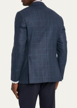 Giorgio ArmaniMen's Wool and Cashmere Soft Check Sport Coat