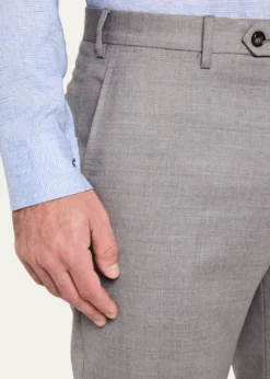Giorgio ArmaniMen's Wool Flat-Front Trousers
