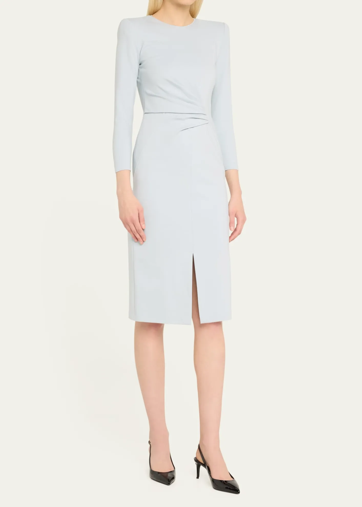 Giorgio ArmaniMilano Jersey Dress with Gathered Waist