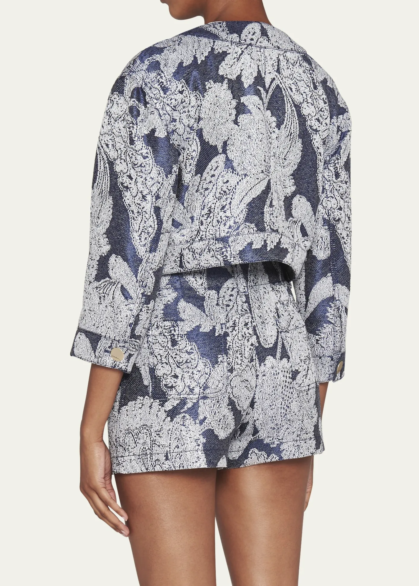 Giorgio ArmaniPaisley Crop Jacket