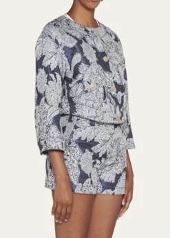 Giorgio ArmaniPaisley Crop Jacket