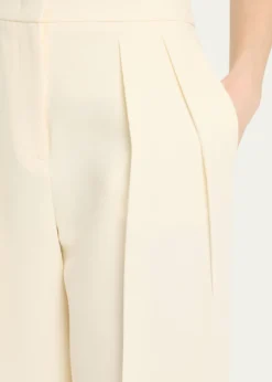 Giorgio ArmaniPleated Cady Straight-Leg Tuxedo Trousers