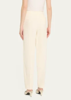 Giorgio ArmaniPleated Cady Straight-Leg Tuxedo Trousers