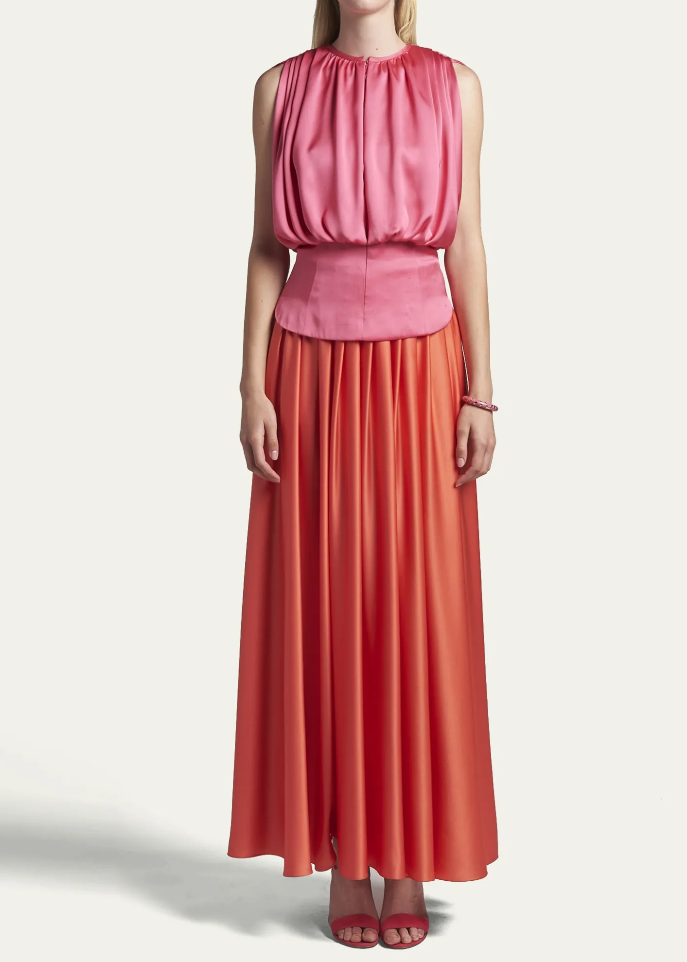 Giorgio ArmaniPleated Silk Balloon Tank