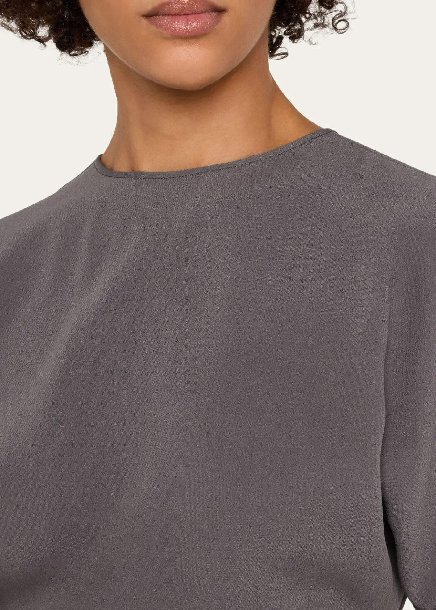 Giorgio ArmaniPleated Washed Silk Crepe Dress