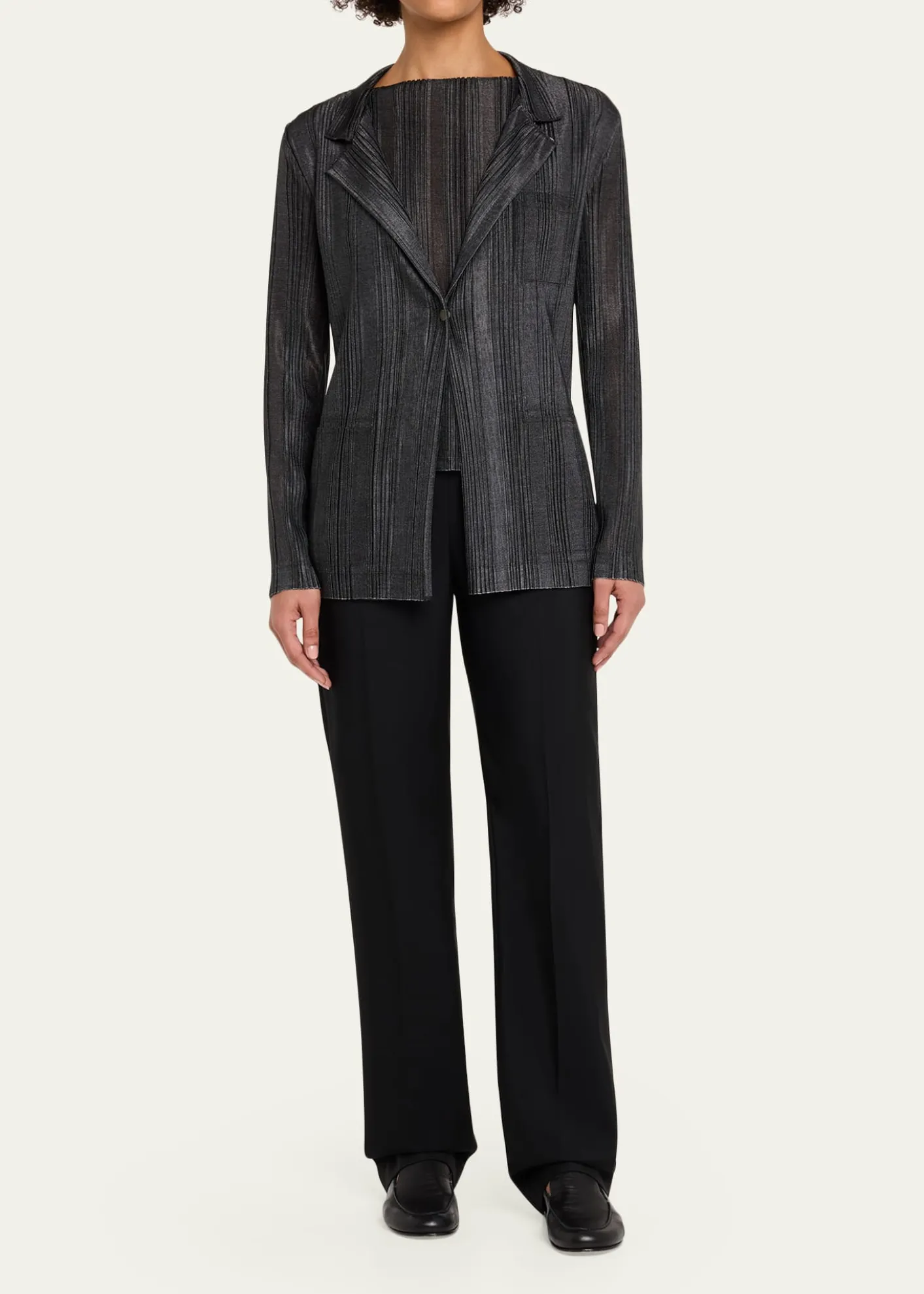 Giorgio ArmaniPlisse Jersey Jacket