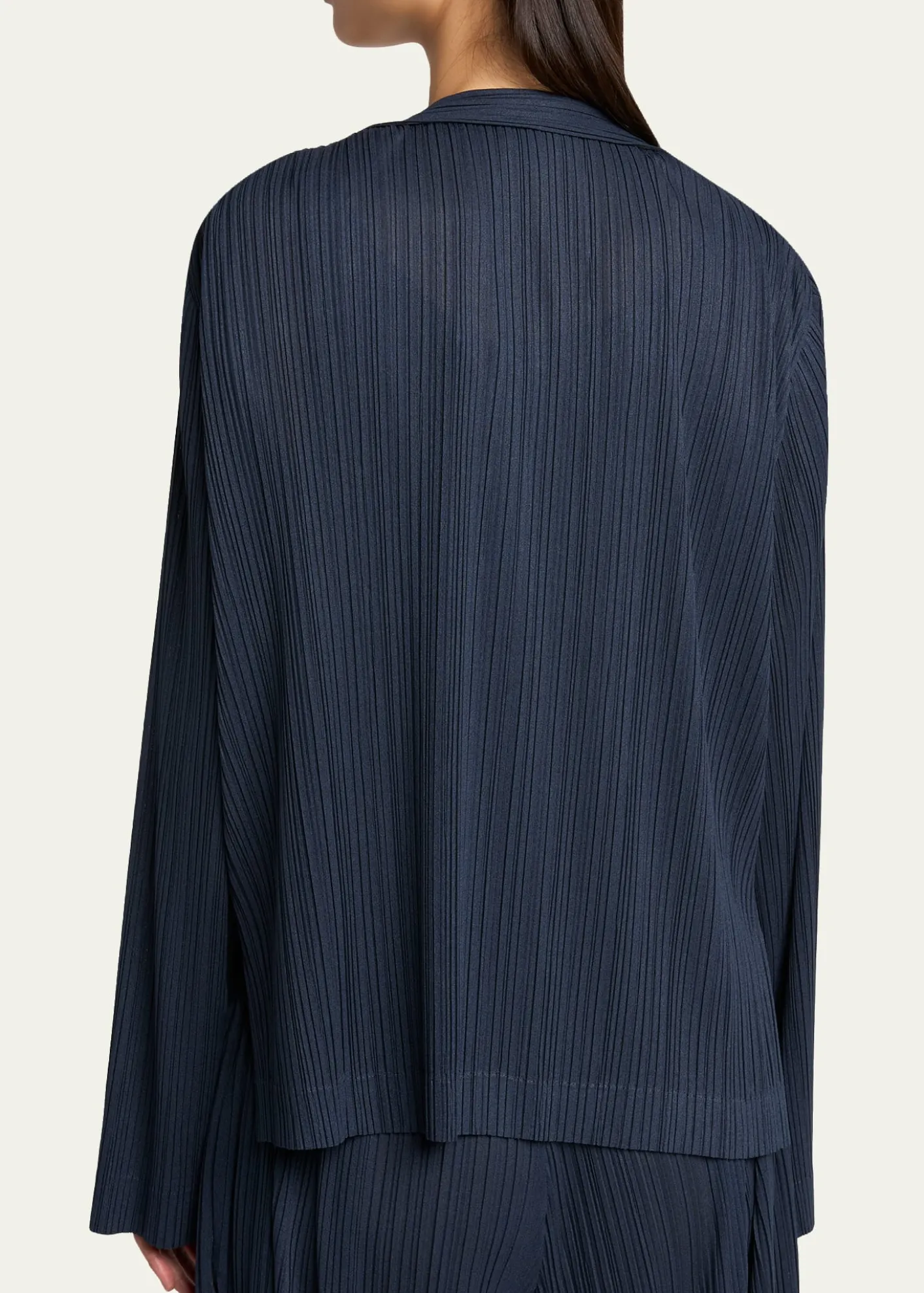 Giorgio ArmaniPlisse Jersey Layered Blouse