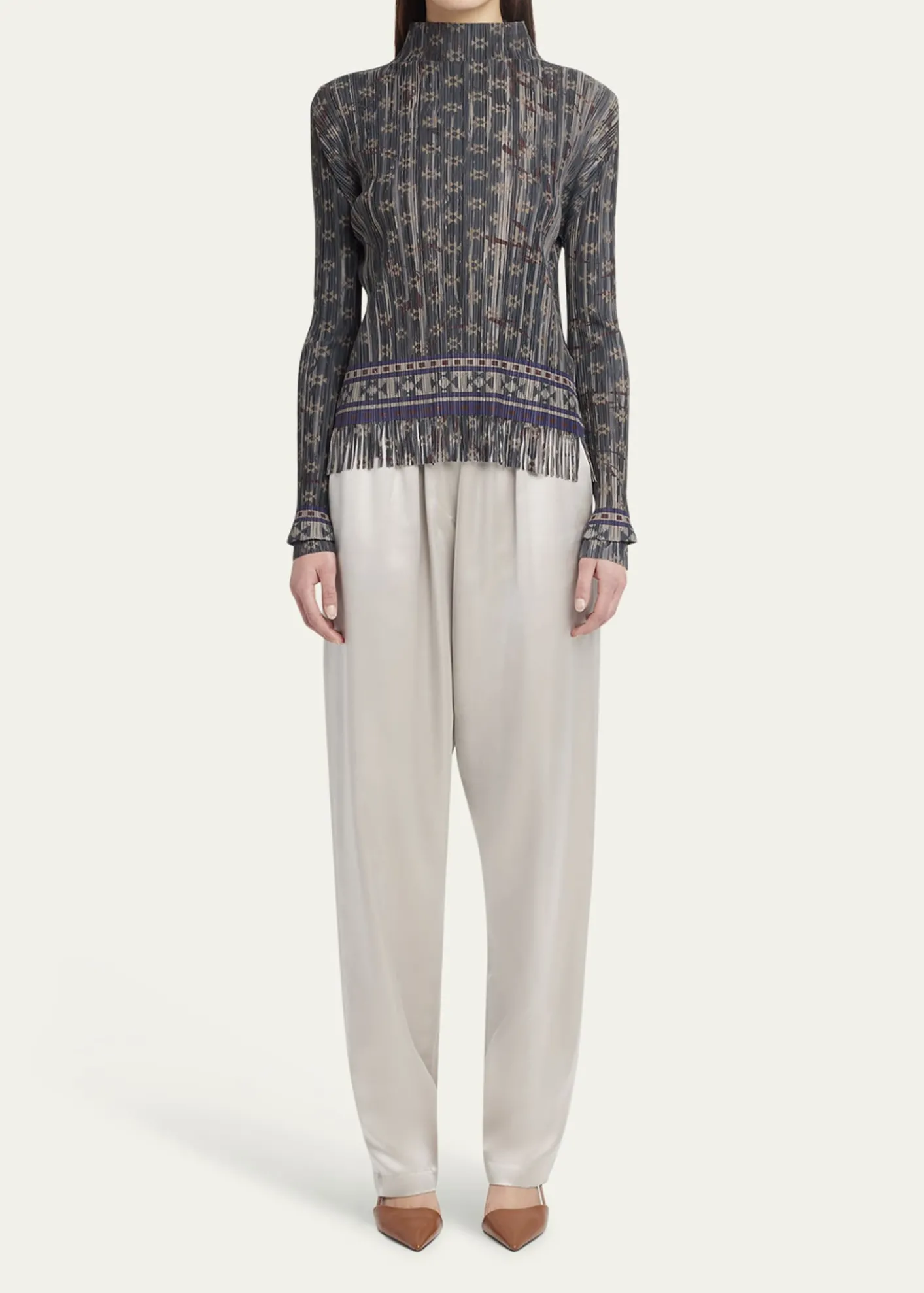 Giorgio ArmaniPull-On Silk Trousers