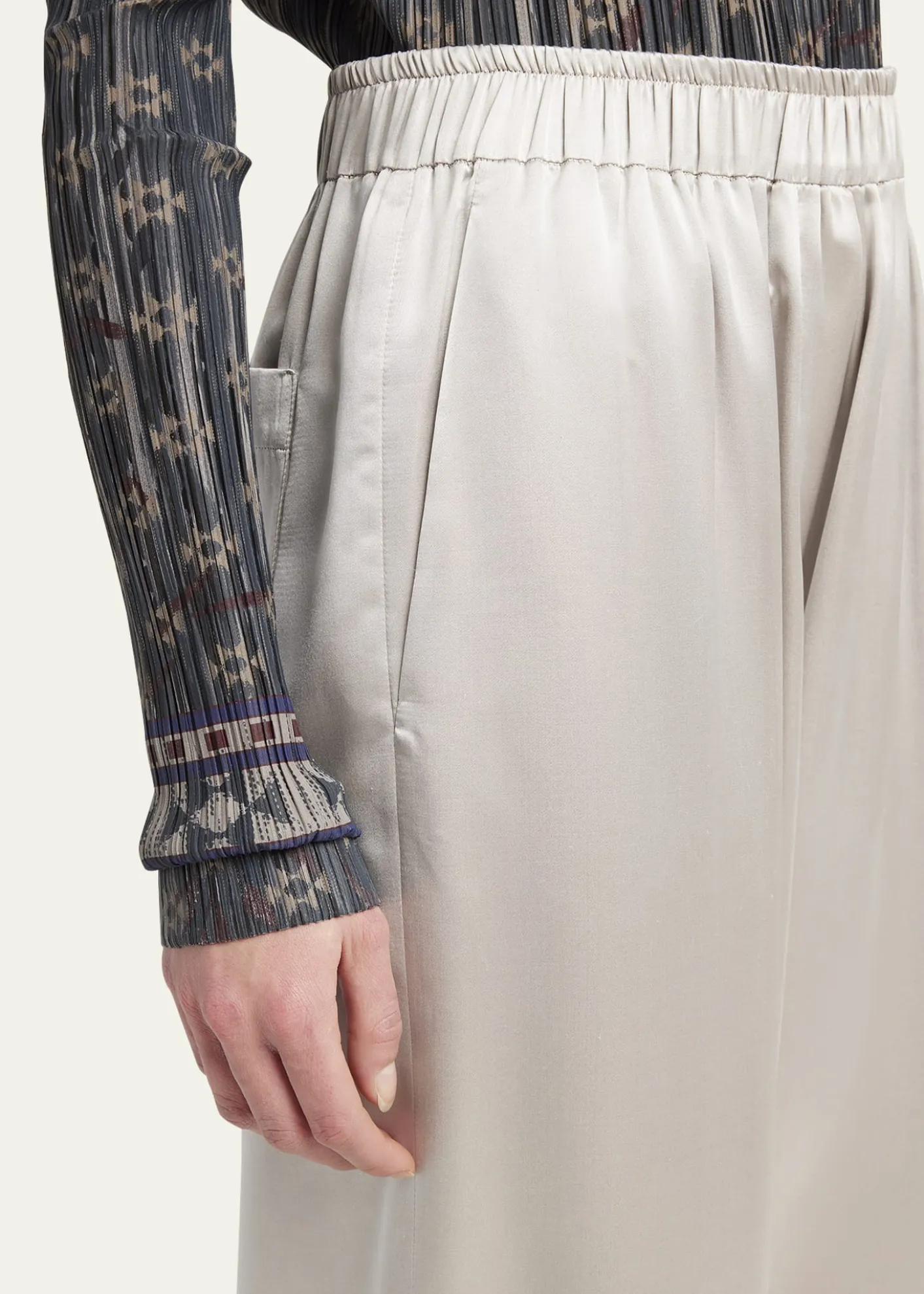 Giorgio ArmaniPull-On Silk Trousers