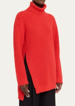 Giorgio ArmaniRibbed Cashmere Turtleneck Sweater