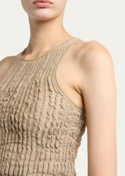 Giorgio ArmaniRuffle Knit Tank Top