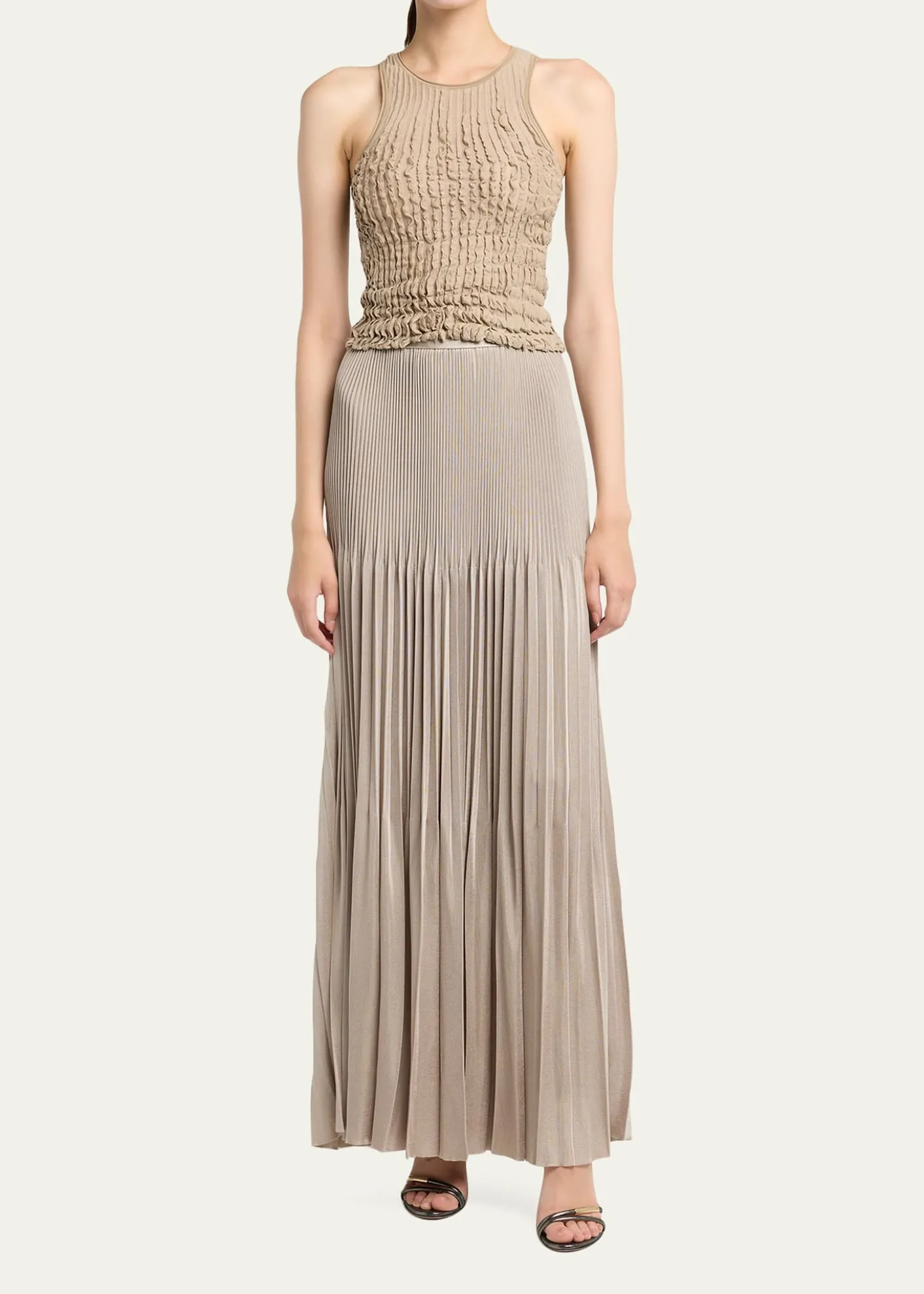 Giorgio ArmaniRuffle Knit Tank Top