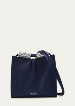 Giorgio ArmaniSatin Shoulder Bag with Rhinestone Detail