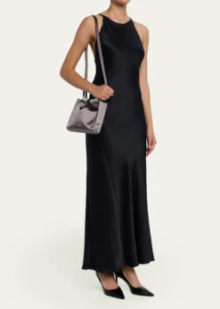 Giorgio ArmaniSatin Shoulder Bag with Rhinestone Detail
