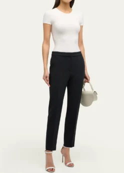 Giorgio ArmaniScoop-Neck Short-Sleeve Ribbed Tee