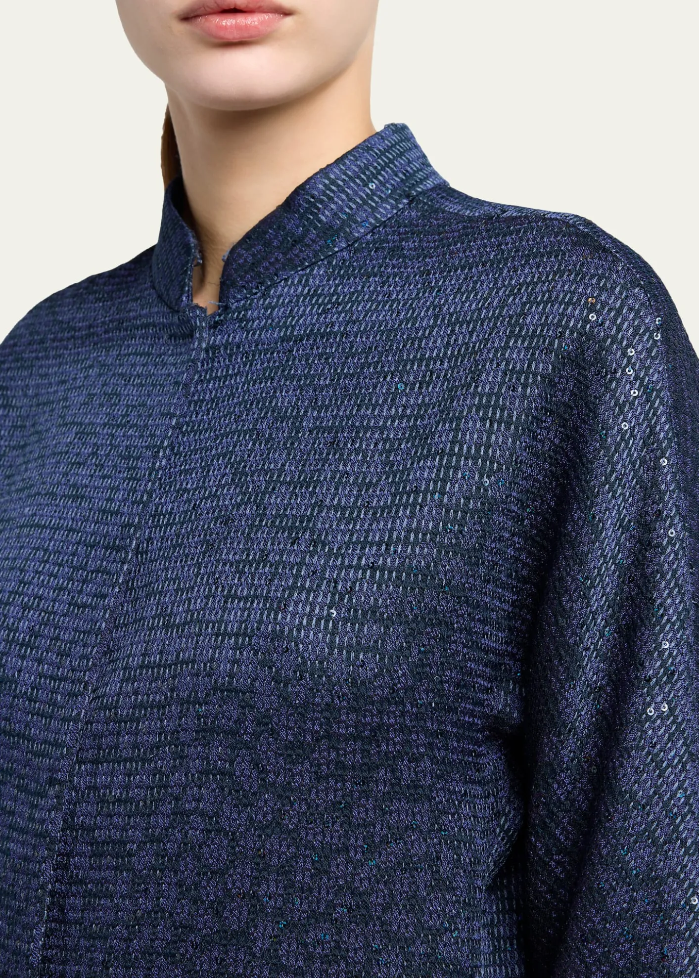 Giorgio ArmaniSequined Single-Breasted Blazer