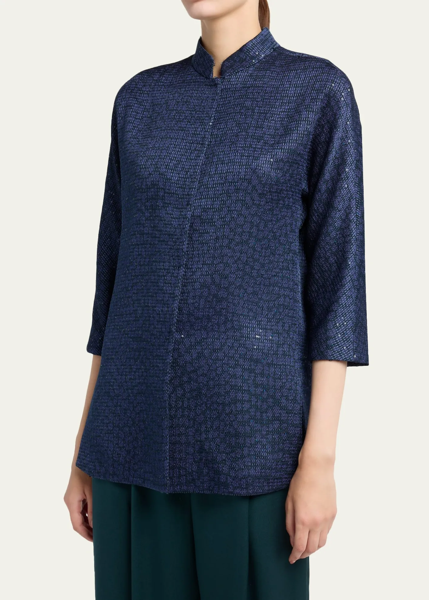 Giorgio ArmaniSequined Single-Breasted Blazer