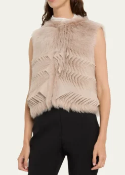 Giorgio ArmaniShearling Silk Vest