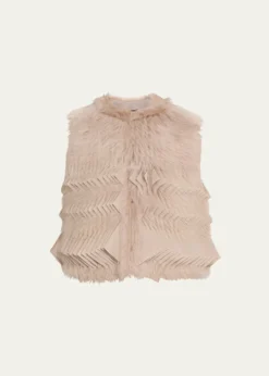 Giorgio ArmaniShearling Silk Vest