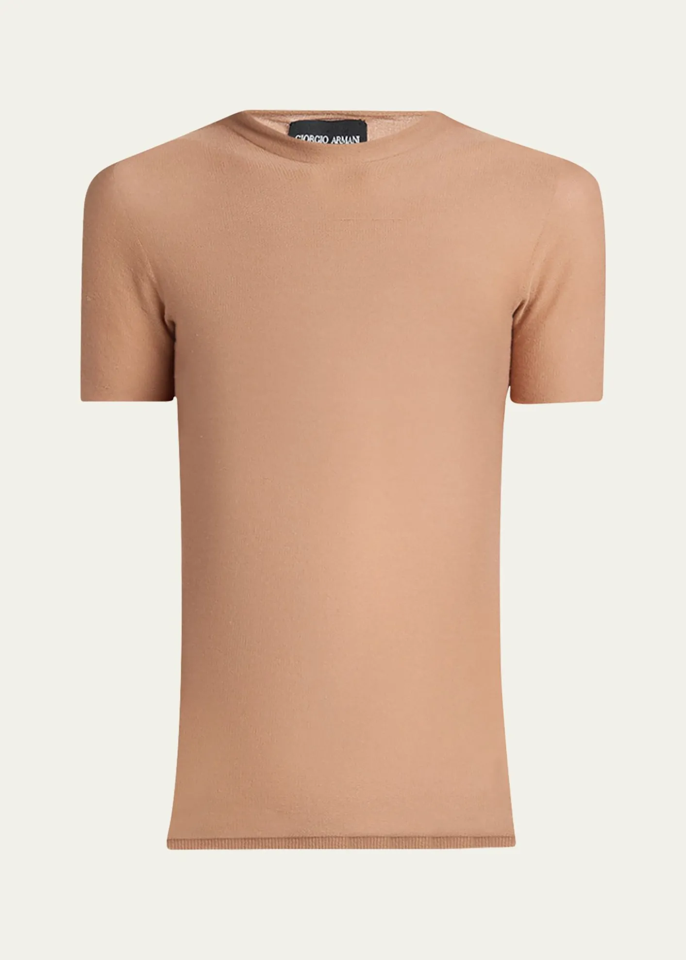 Giorgio ArmaniShort Sleeve Cotton Sweater