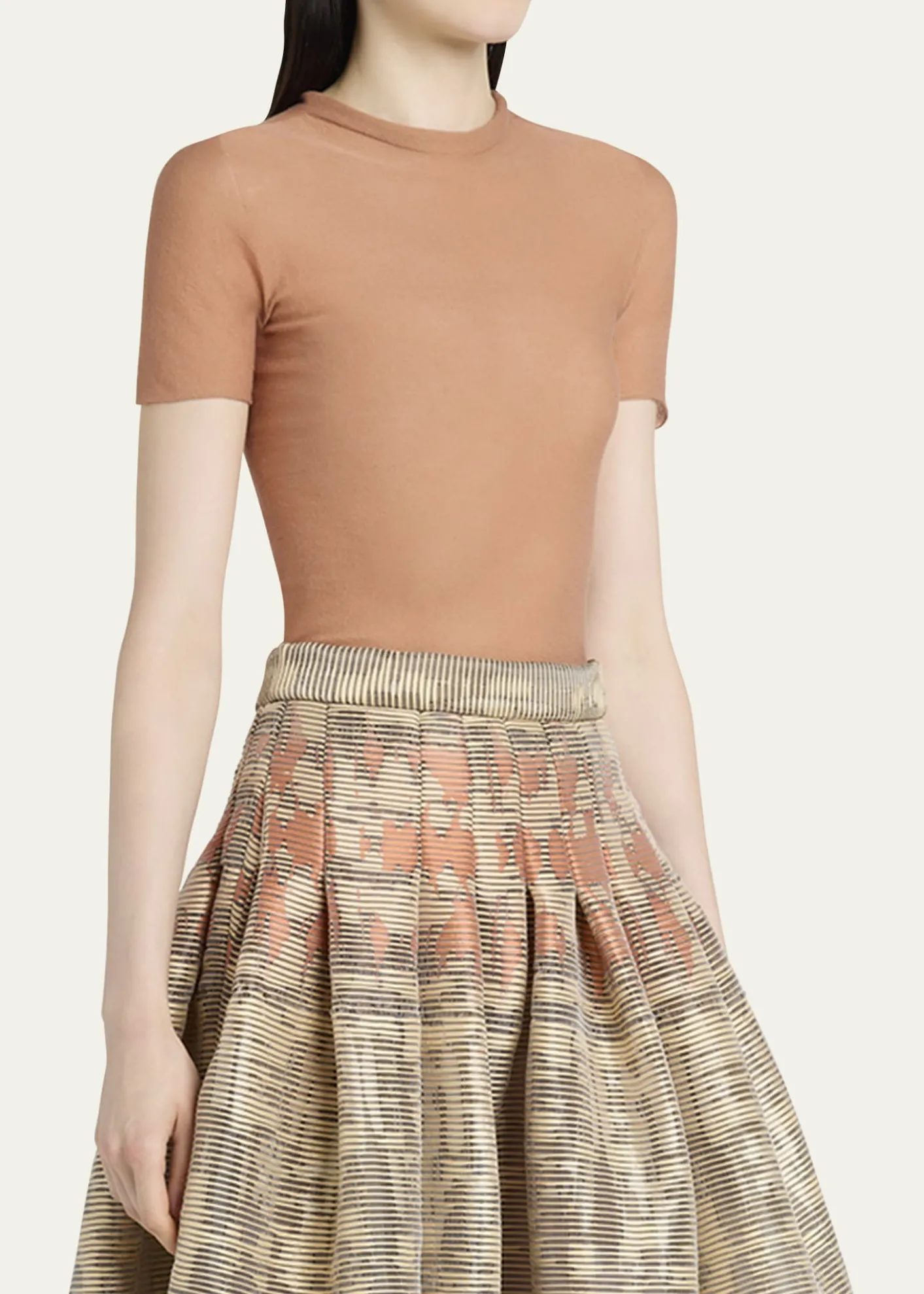 Giorgio ArmaniShort Sleeve Cotton Sweater