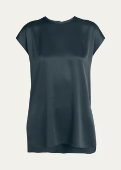 Giorgio ArmaniShort Sleeve Silk Blouse