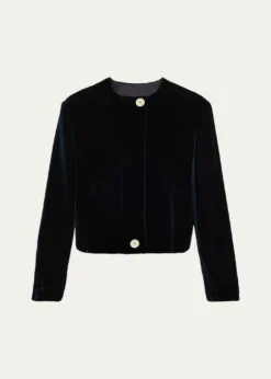 Giorgio ArmaniShort Velvet Jacket