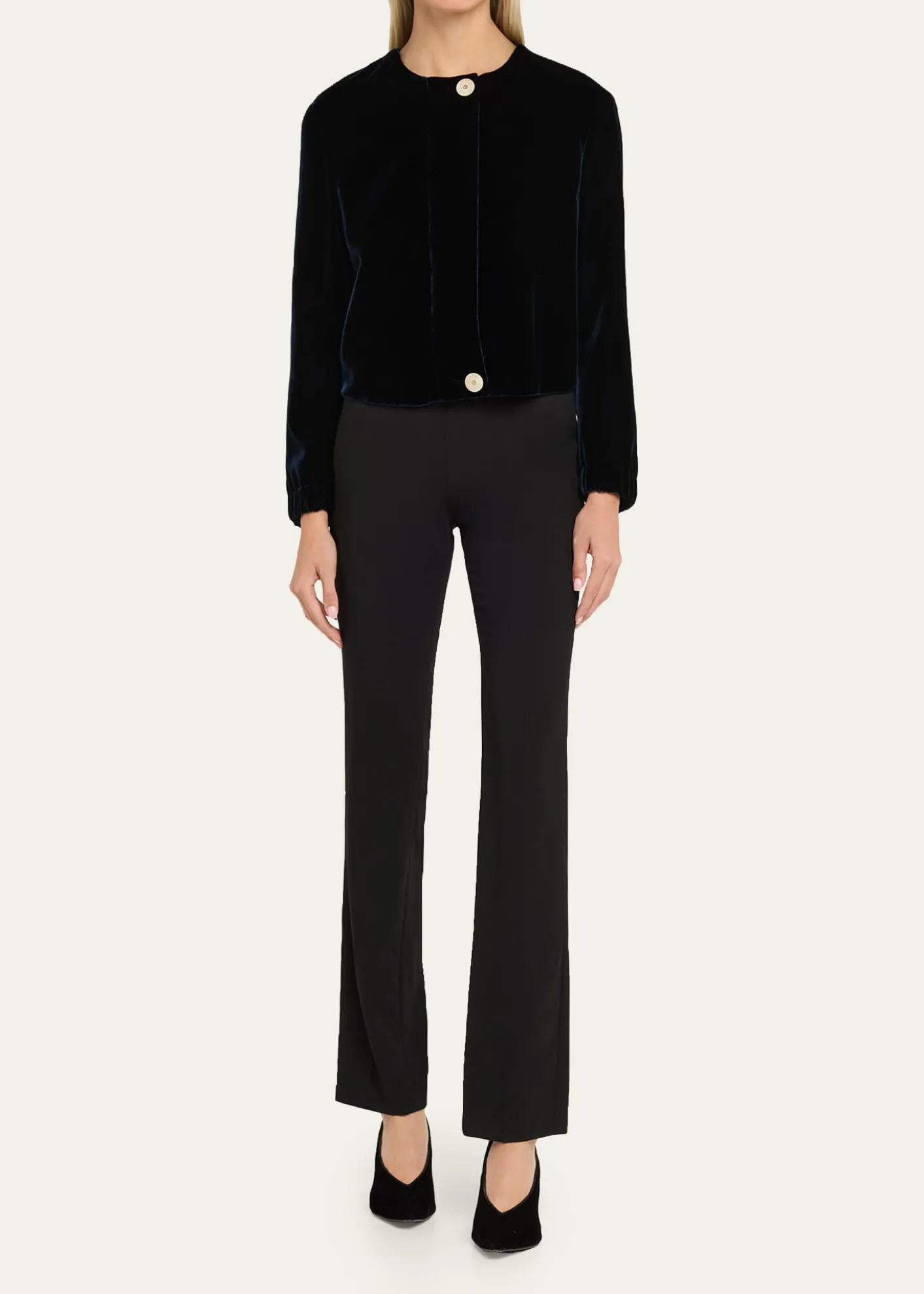 Giorgio ArmaniShort Velvet Jacket