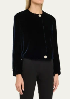 Giorgio ArmaniShort Velvet Jacket