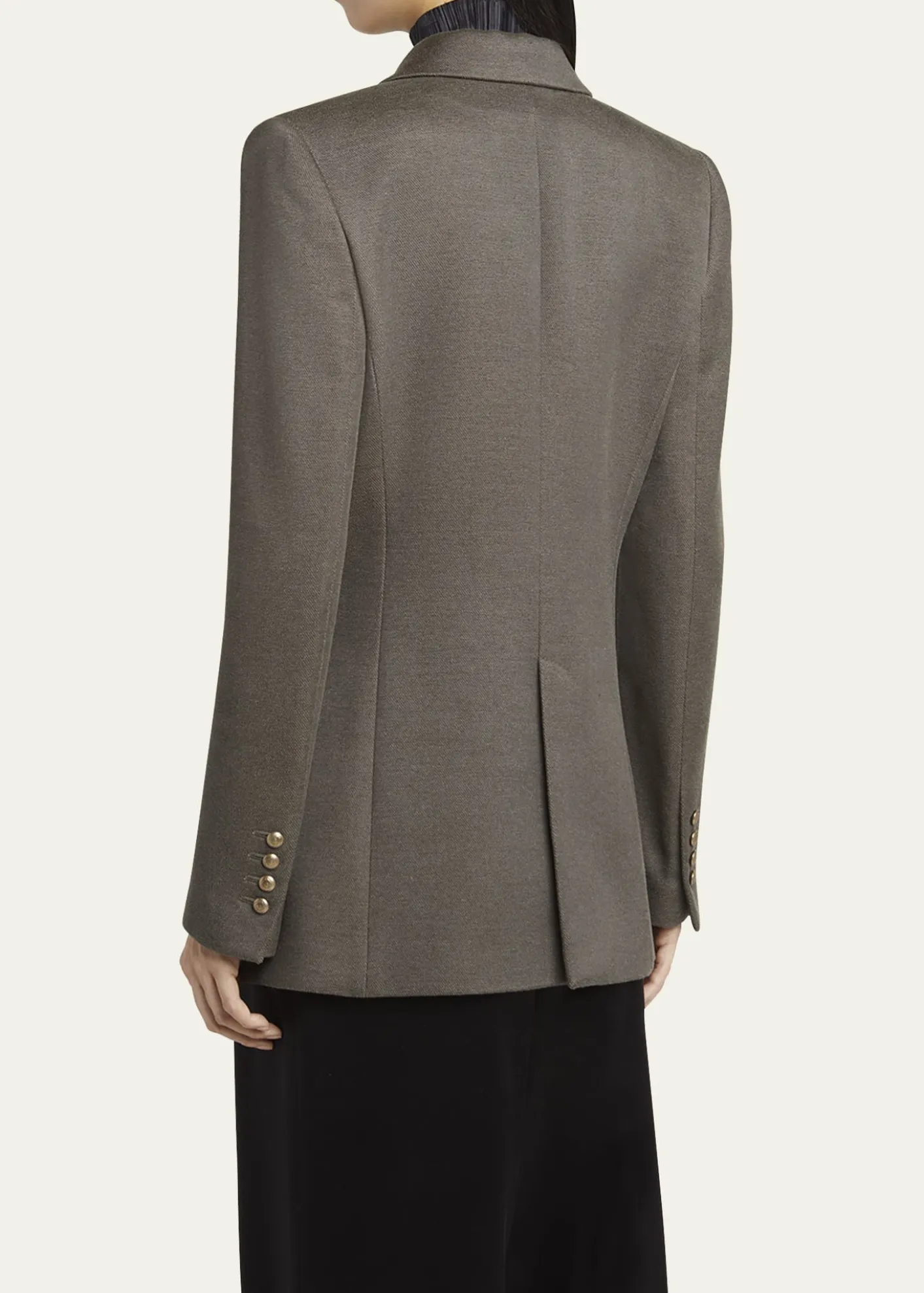 Giorgio ArmaniSilk Cotton Double-Breasted Blazer