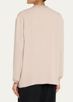 Giorgio ArmaniSilk V-Neck Cardigan