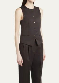 Giorgio ArmaniSingle-Breasted Wool Vest