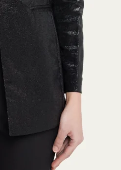 Giorgio ArmaniSparkle Collarless Slim Jacket