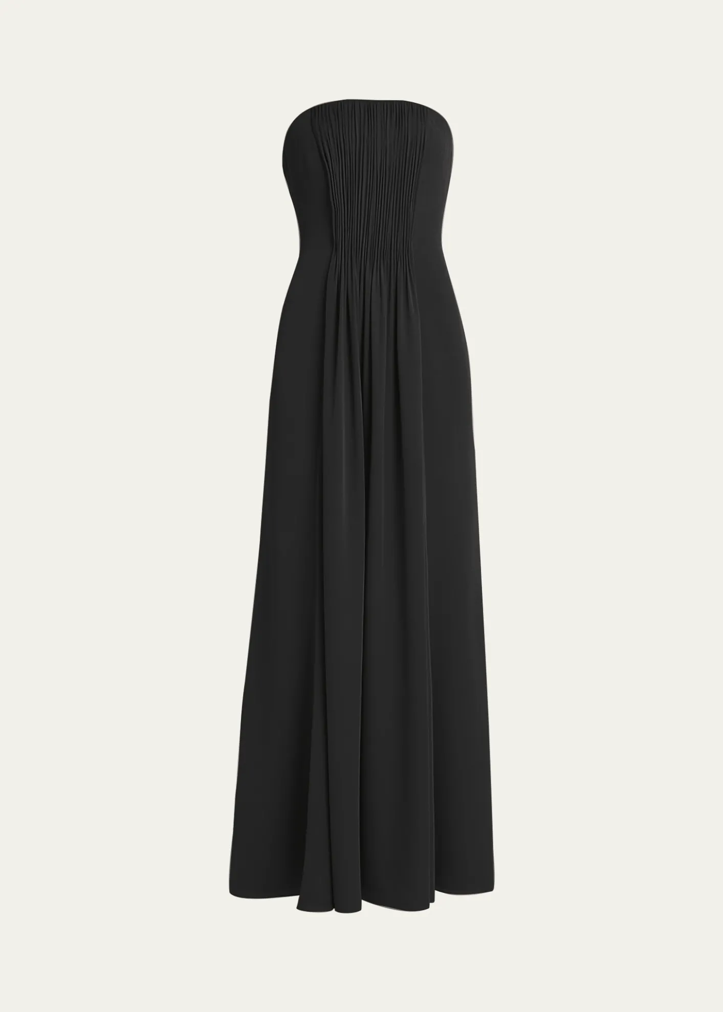Giorgio ArmaniStrapless Plisse Gown