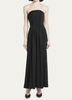 Giorgio ArmaniStrapless Plisse Gown