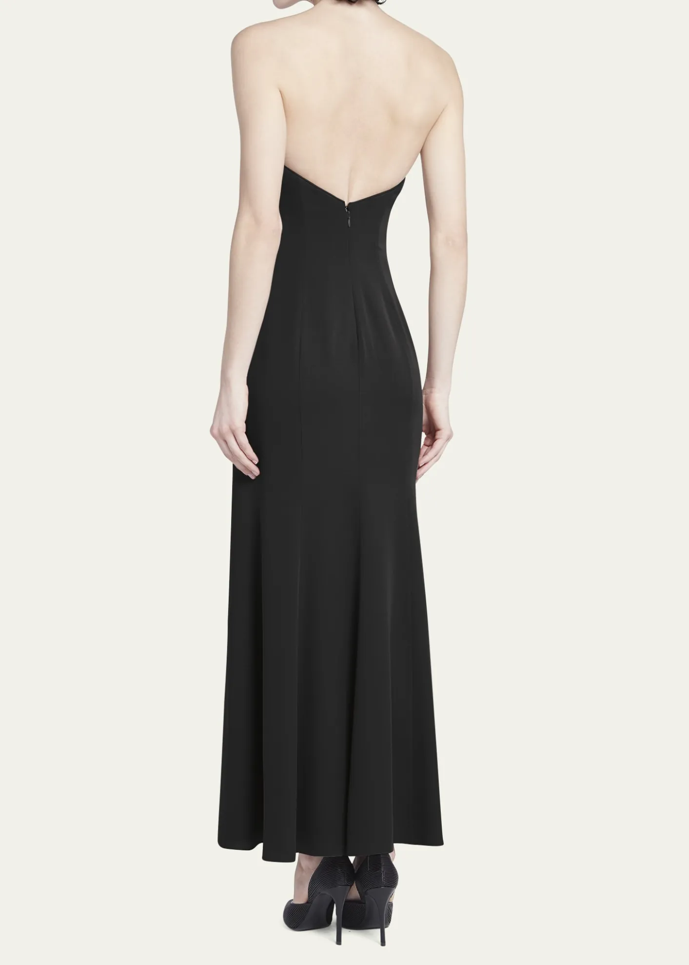 Giorgio ArmaniStrapless Plisse Gown